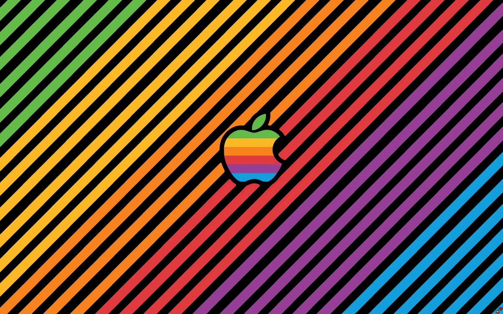 Apple logo Stripes