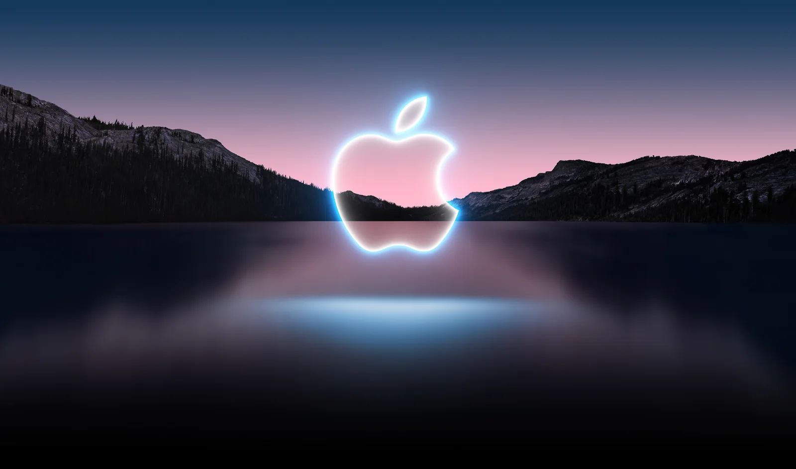 Apple logo Glowing