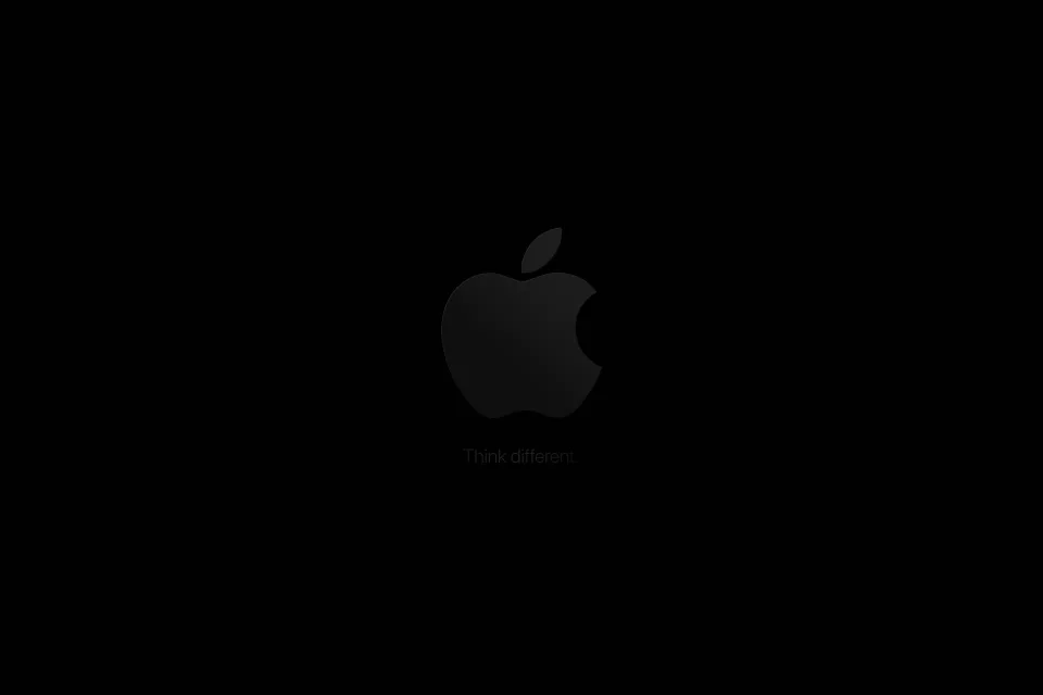 Apple logo Think different