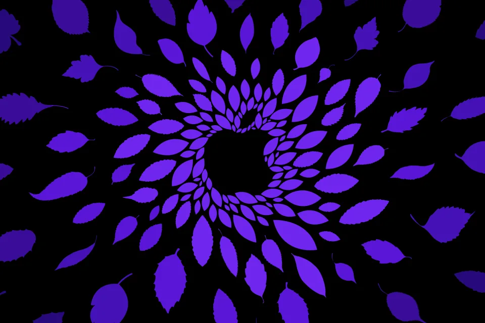 Apple logo Violet