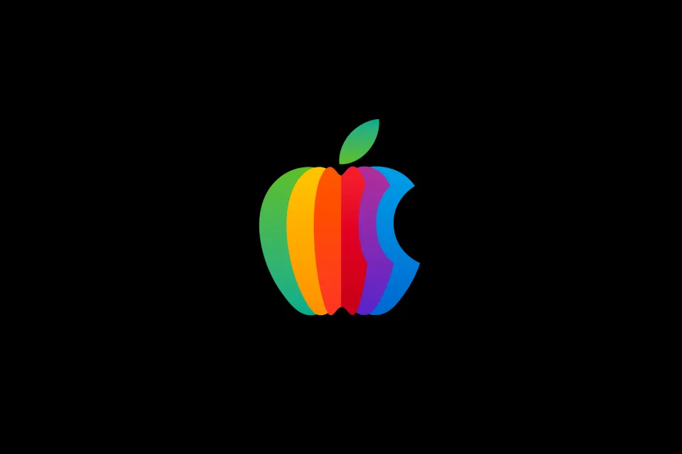 Rainbow Apple logo