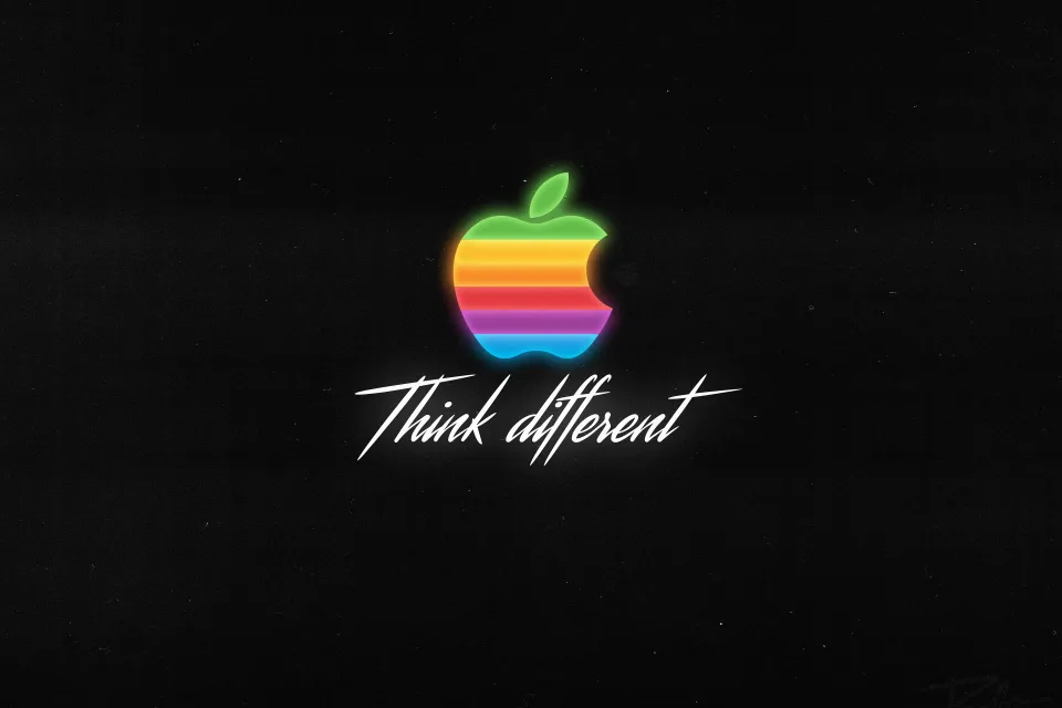 Think different Apple logo