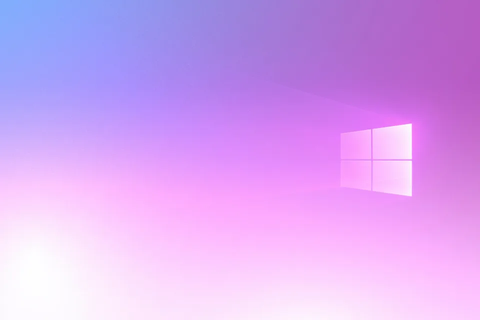 Windows 10 Light pink background