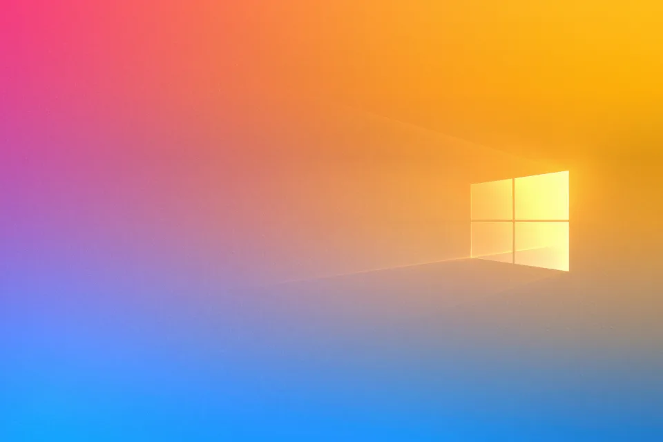 Windows 10 Yellow gradient