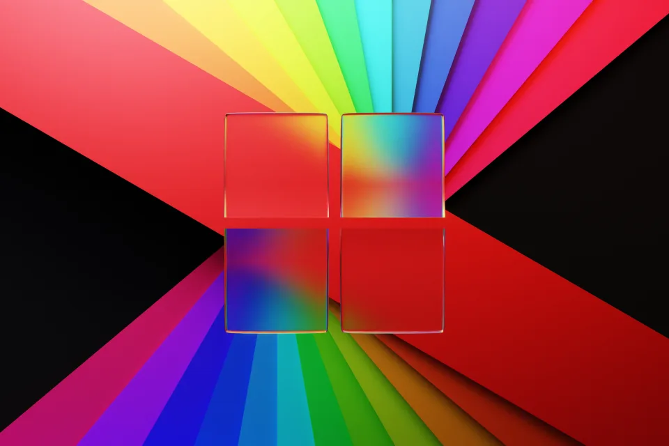 Windows 11 Glass Logo Colorful