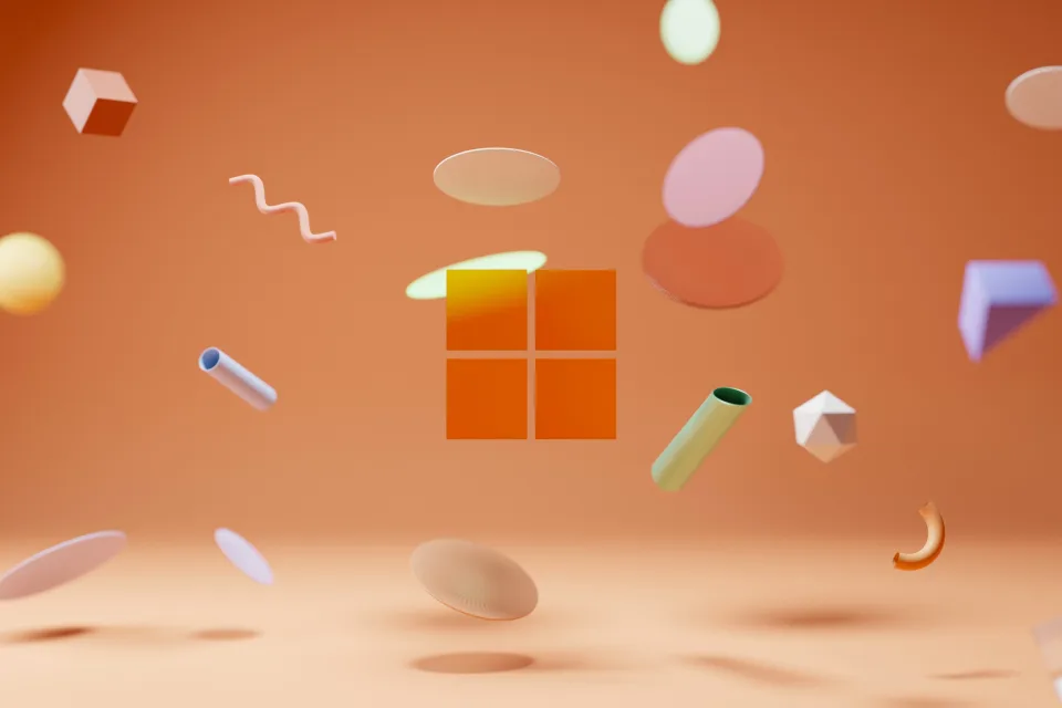 Windows 11 Orange background