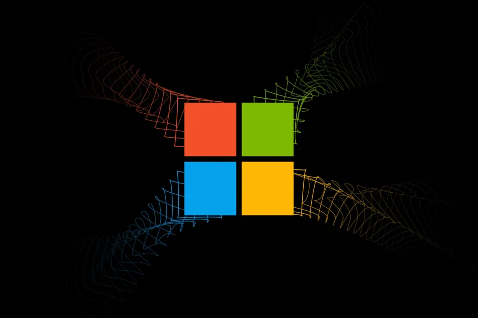 Windows logo Black background