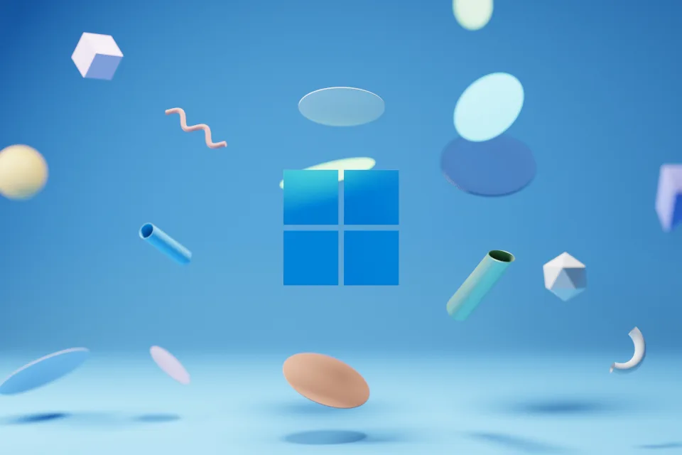 Windows logo Blue background