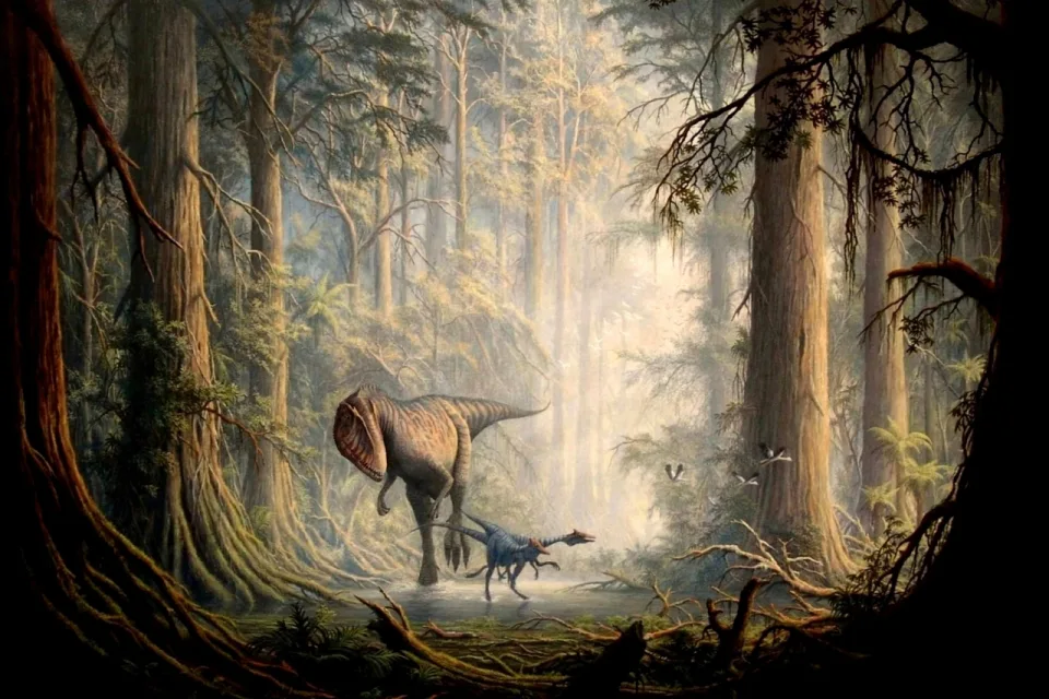 Dinosaurier im Wald