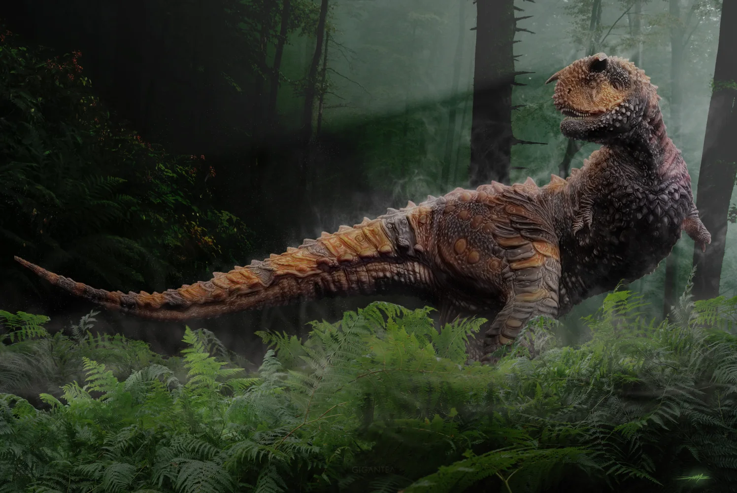 Dinosaurier in Dschungel