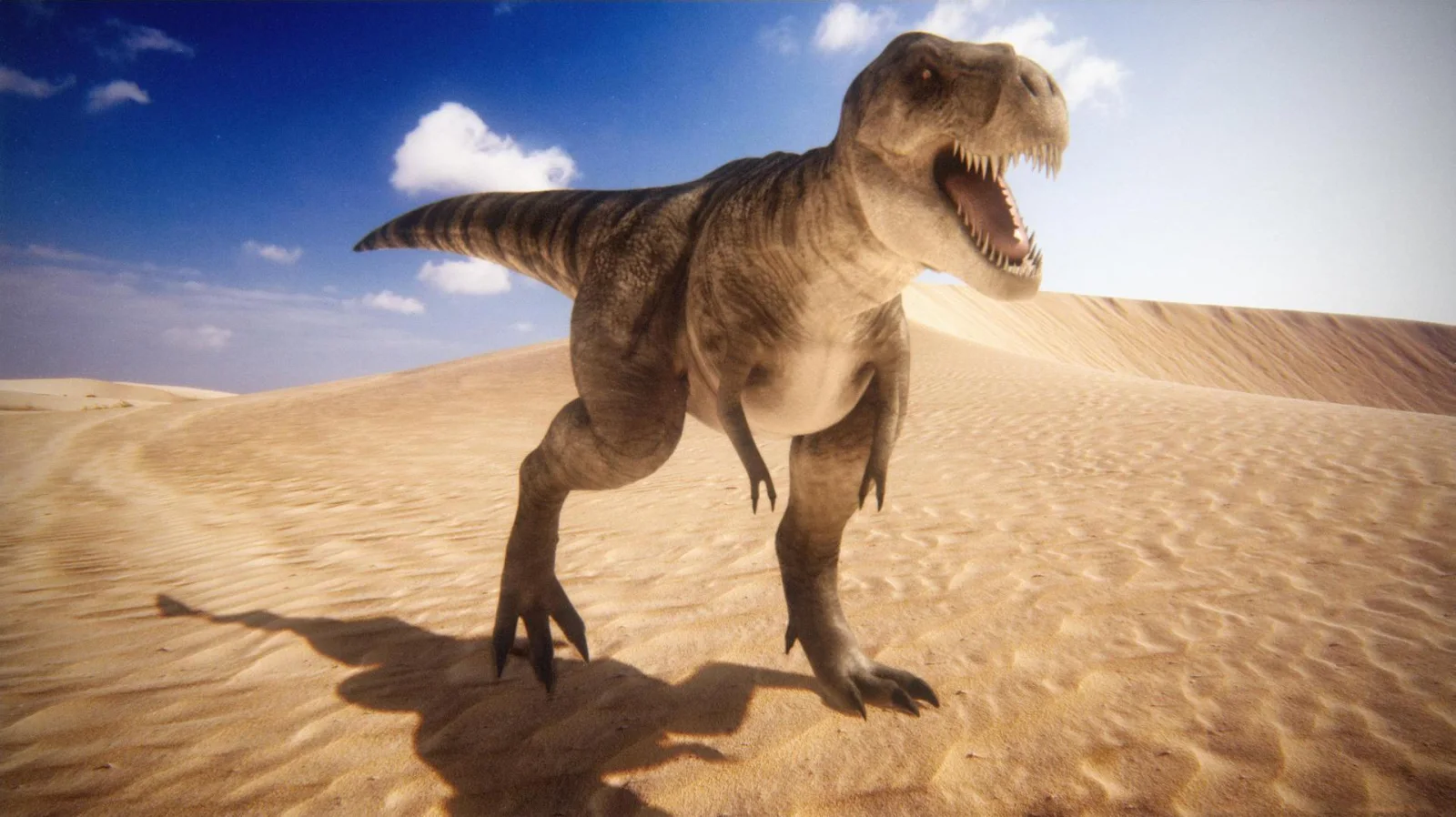 Dinosaurier in Wüste