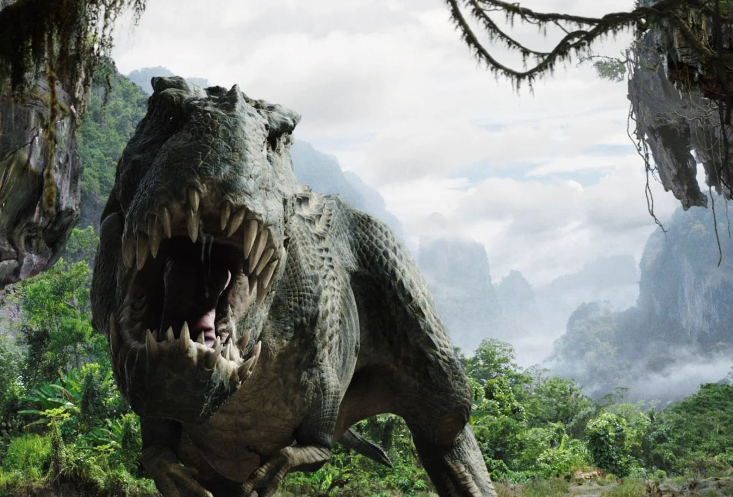 Dinosaurier in den Bergen