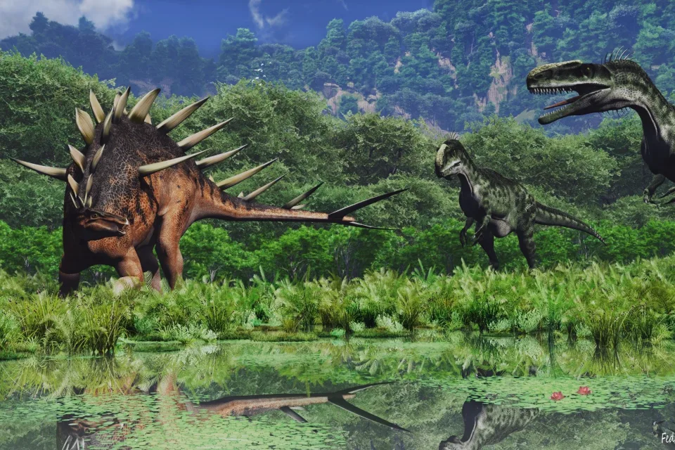 Prähistorische Dinosaurier