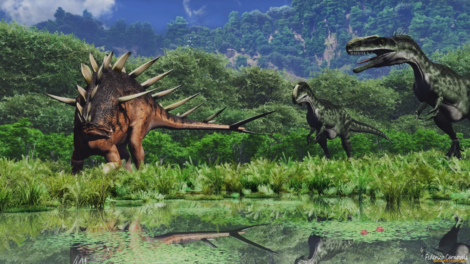 Prähistorische Dinosaurier