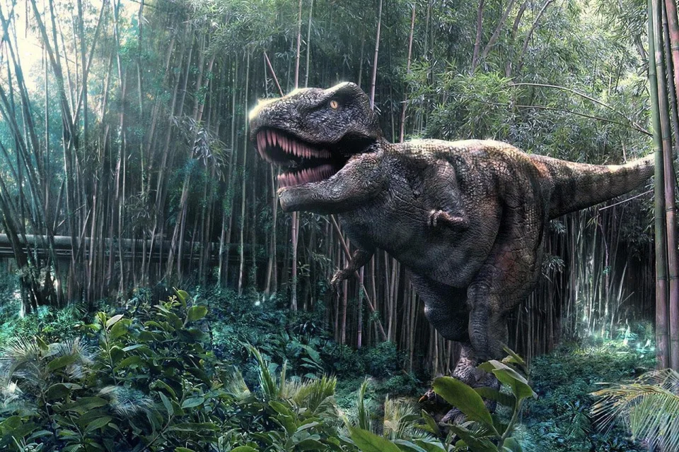 Wild lebende Dinosaurier