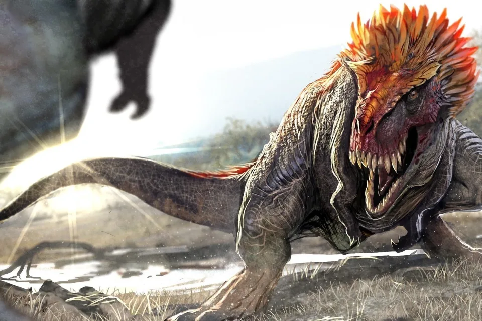Wütender Dinosaurier