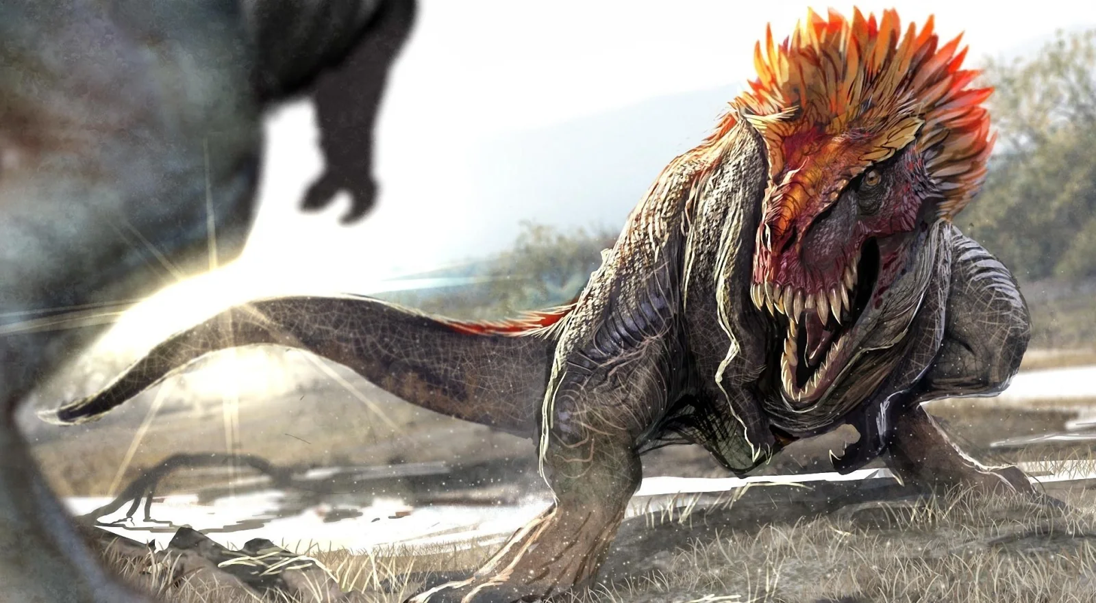 Wütender Dinosaurier