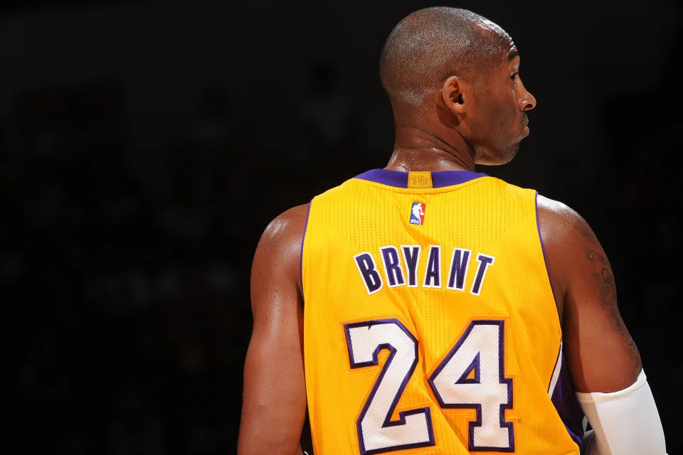 Amerikanischer Basketballspieler Kobe Bryant Rückansicht