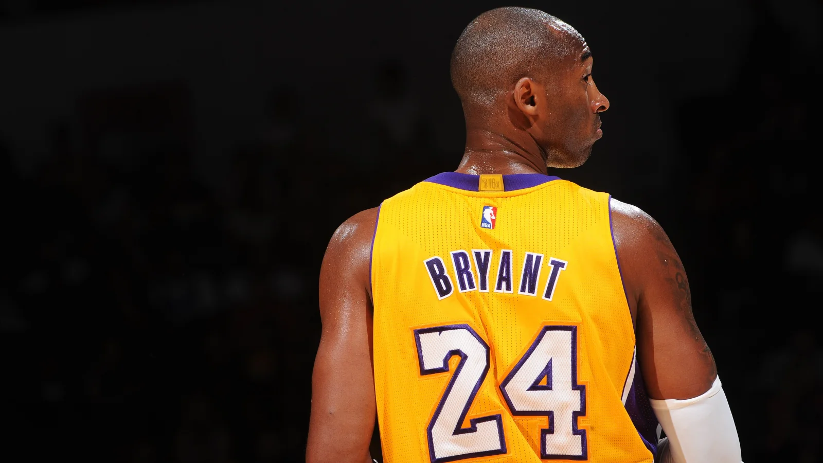 Amerikanischer Basketballspieler Kobe Bryant Rückansicht