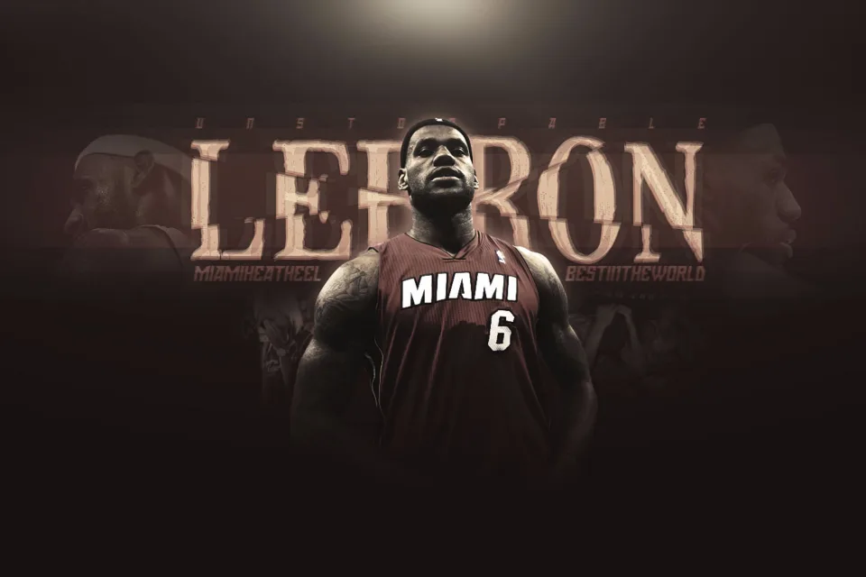 Basketballspieler LeBron James in Miami