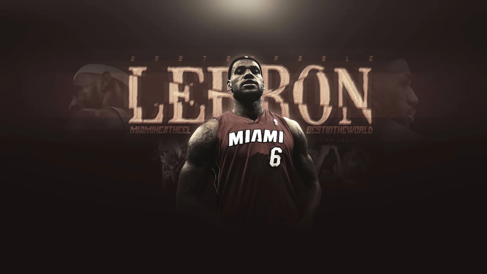 Basketballspieler LeBron James in Miami