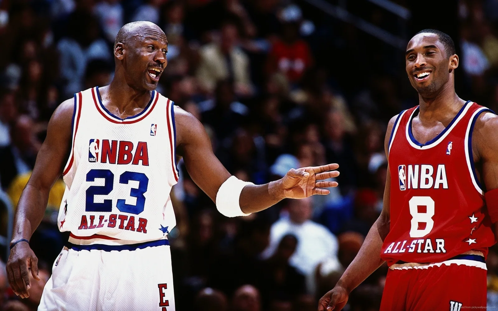 Basketballspieler Michael Jordan und Kobe Bryant