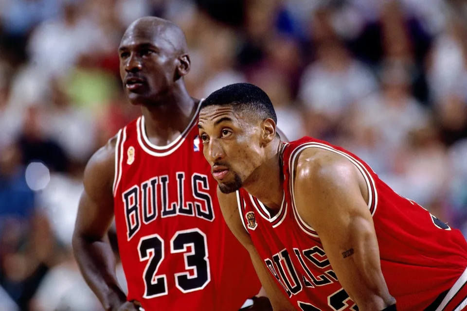 Basketballspieler Scottie Pippen, Michael Jordan, Team Chicago Bulls