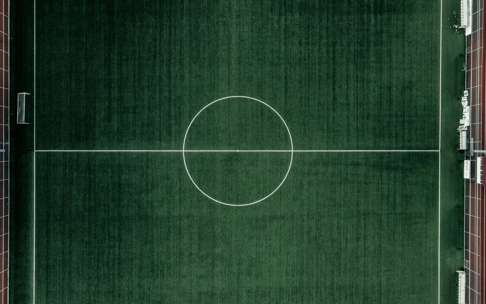 Fußball – Feld Draufsicht