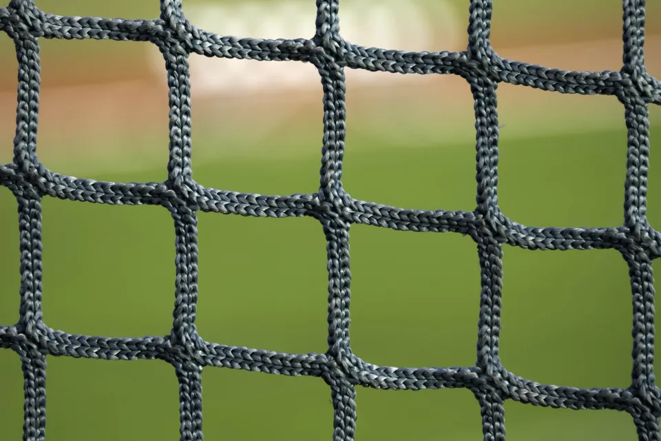 Netz für Spiel in Fußball in Nahaufnahme