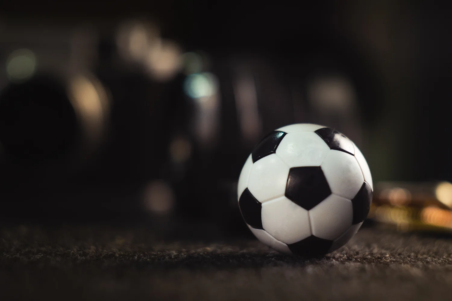 Schwarz weißer Fußball