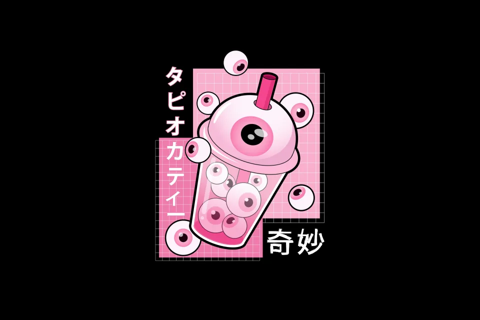 Kawaii boba tea