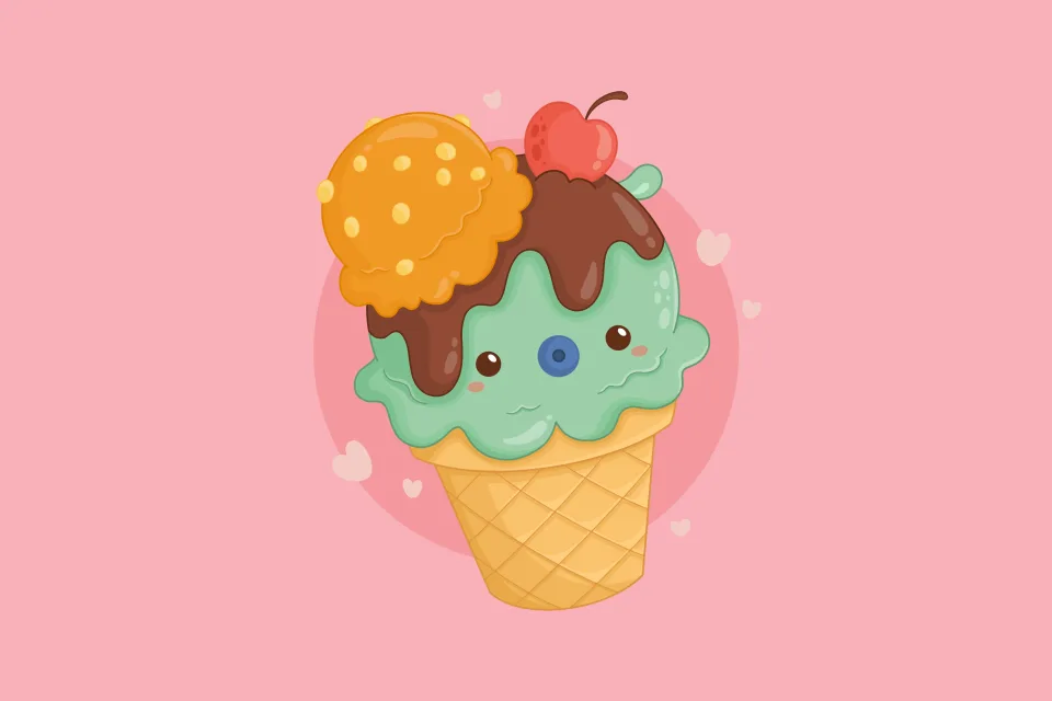 Kawaii cupcake