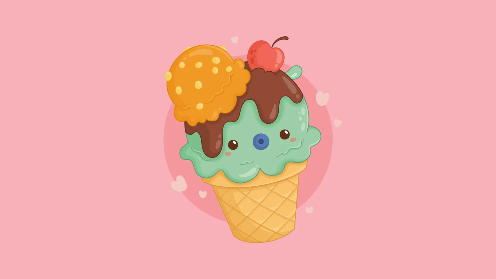 Kawaii cupcake