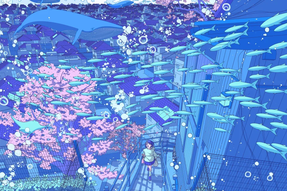Surreal Underwater city