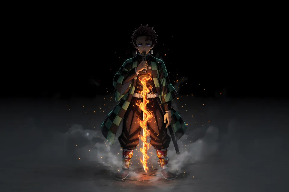 Tanjiro Kamado Feuer Effekt