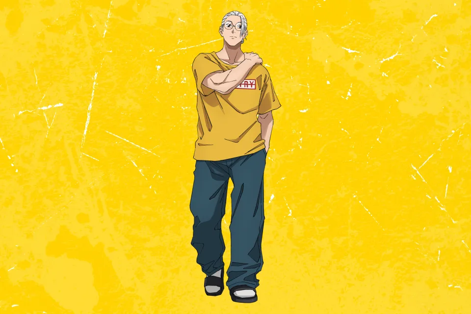 Taro Sakamoto (Slim) gelber Hintergrund
