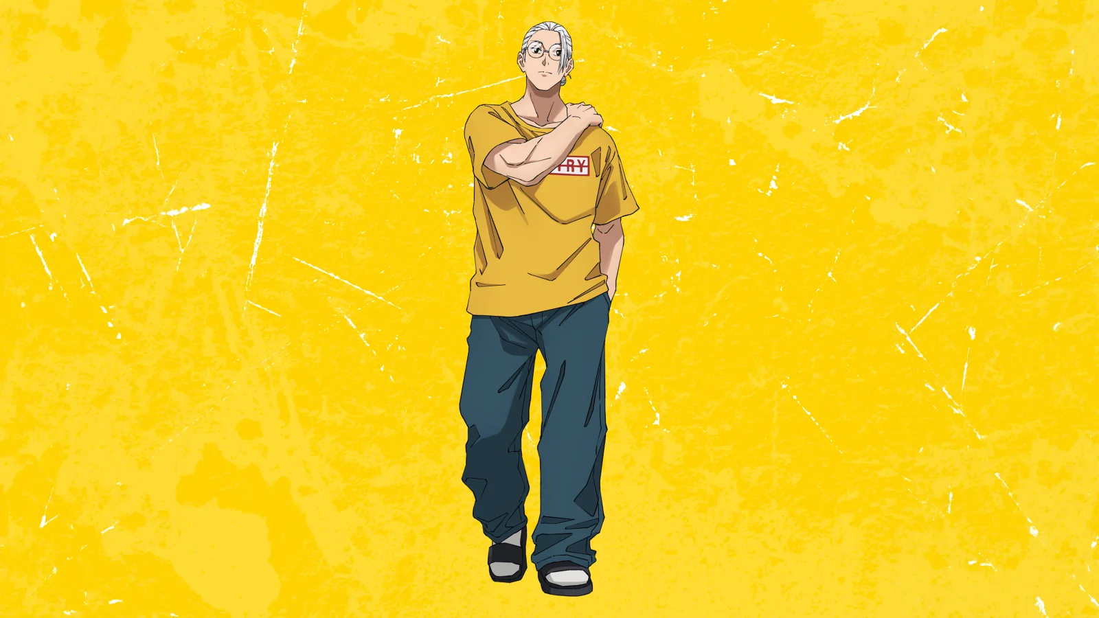 Taro Sakamoto (Slim) gelber Hintergrund