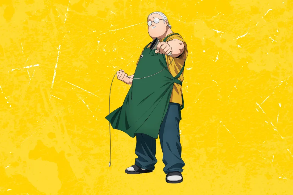 Taro Sakamoto gelber Hintergrund