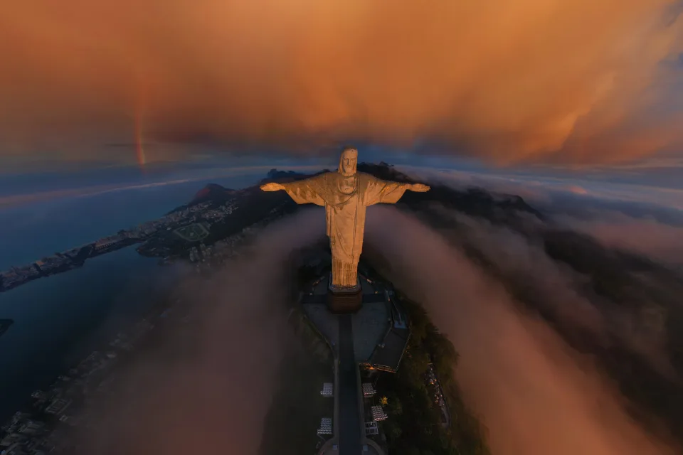 Statue in der Stadt Rio de Janeiro
