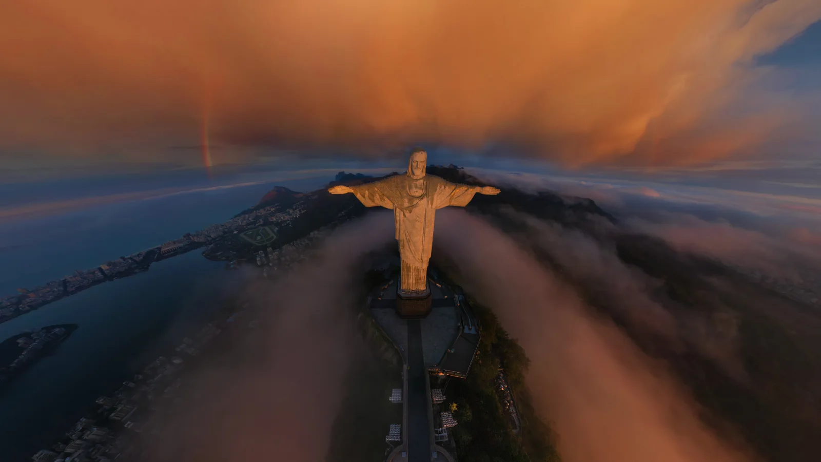 Statue in der Stadt Rio de Janeiro