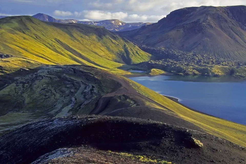 Berg Landschaft in Island