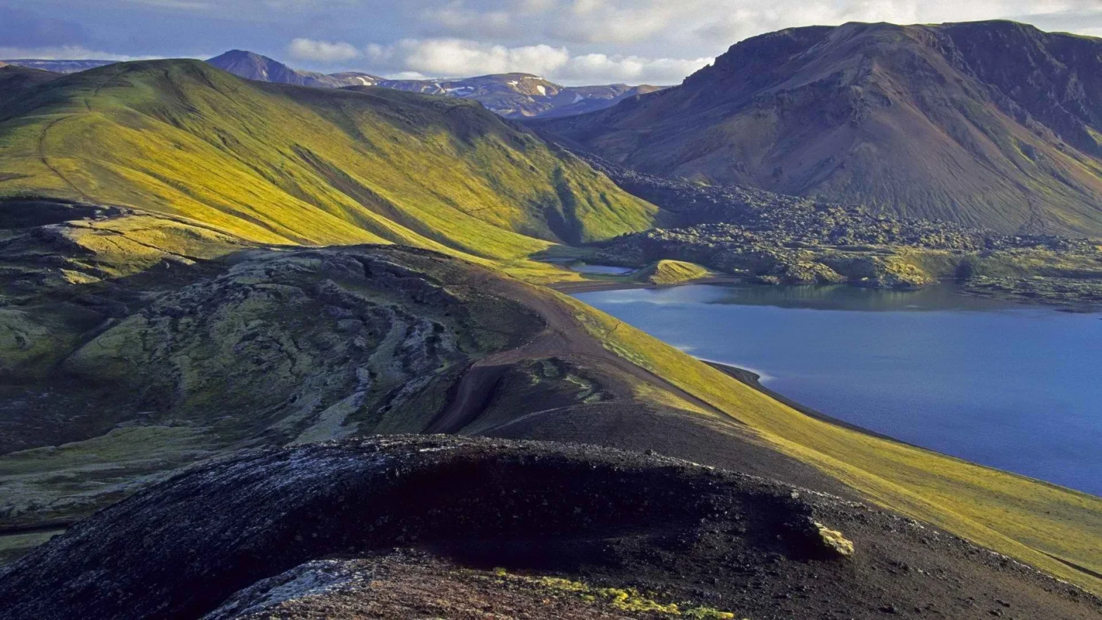 Berg Landschaft in Island