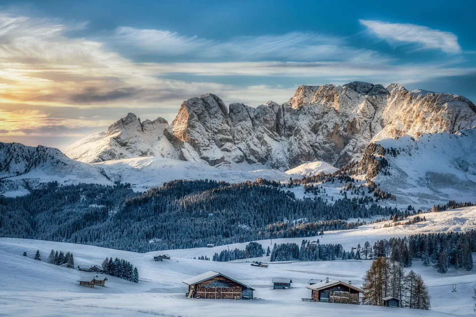 Dolomiten schneebedeckte, Italien