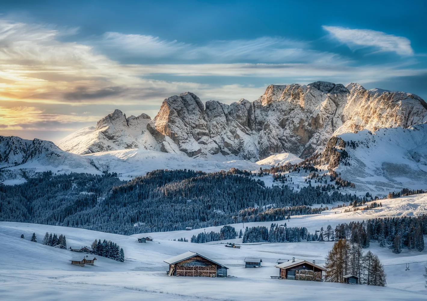 Dolomiten schneebedeckte, Italien