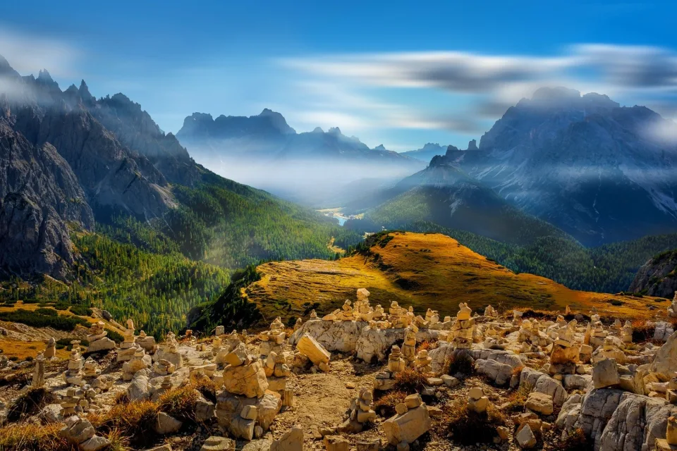 Landschaft in Alpen, Italien