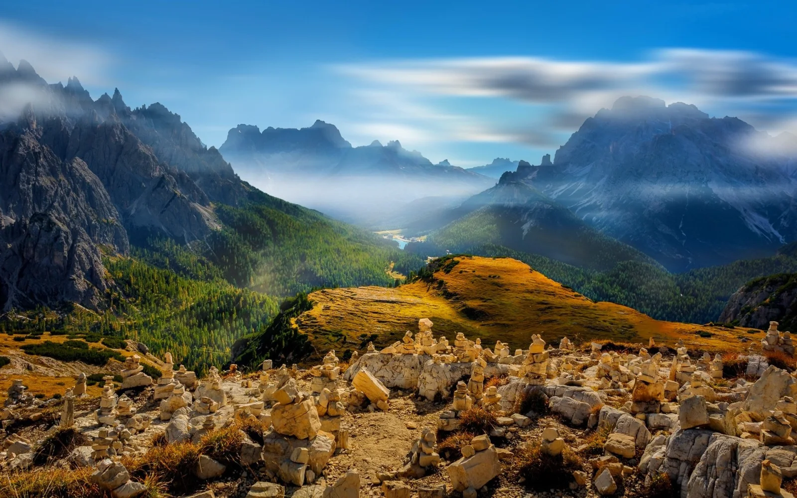 Landschaft in Alpen, Italien