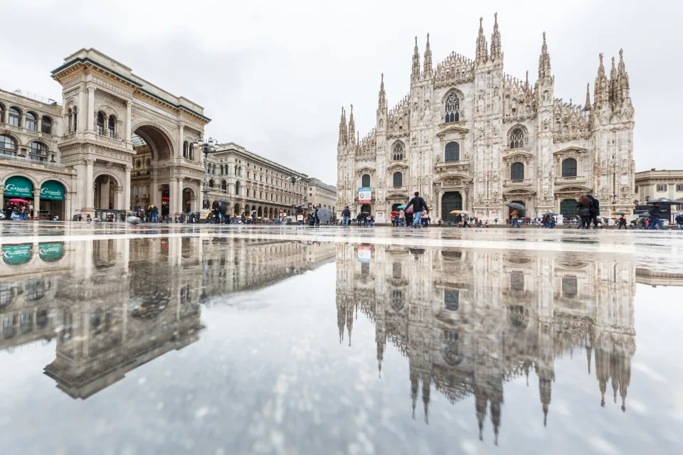 Mailänder Kathedrale auf dem Platz, Italien