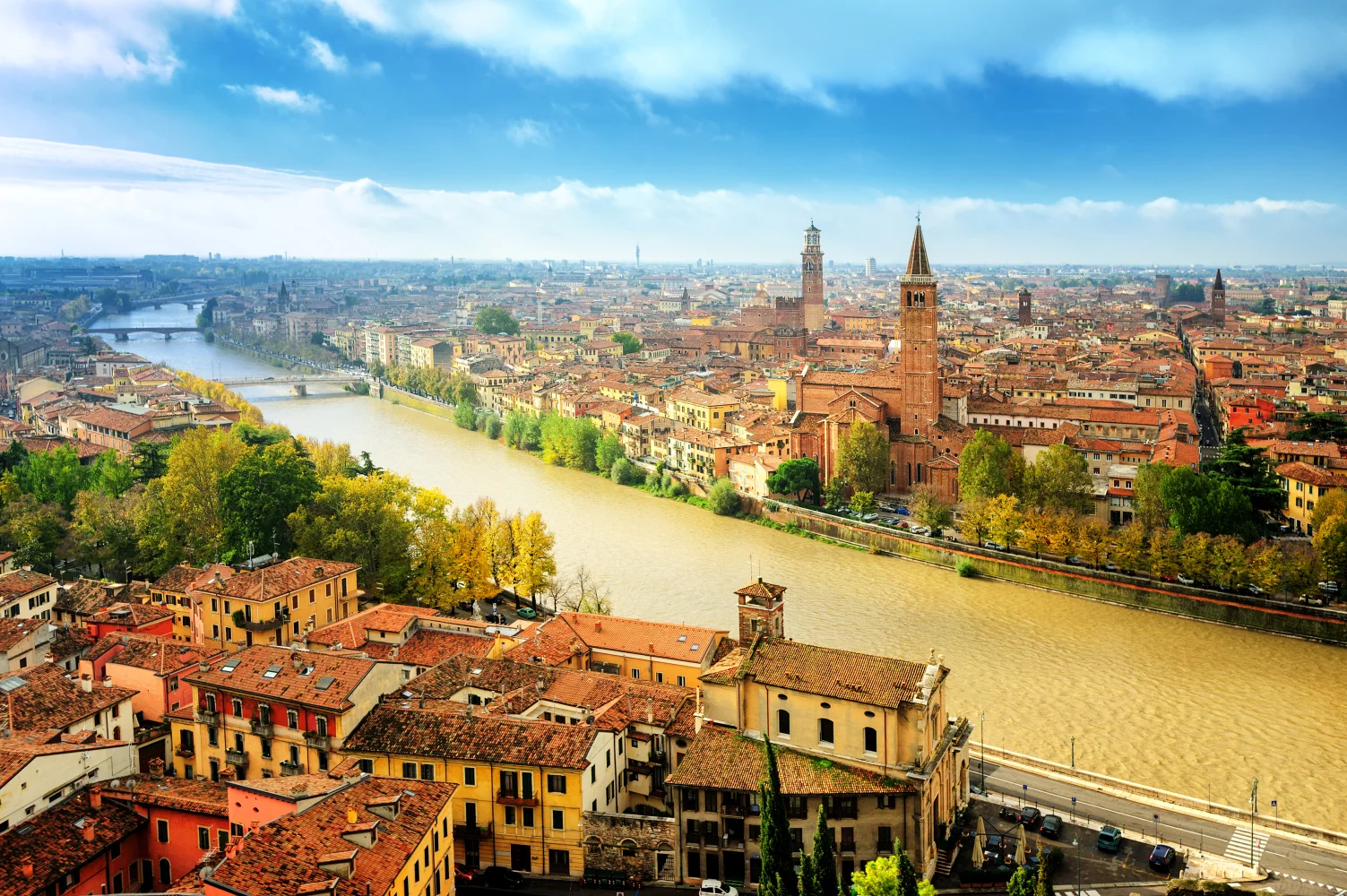 Panorama Stadt, Italien