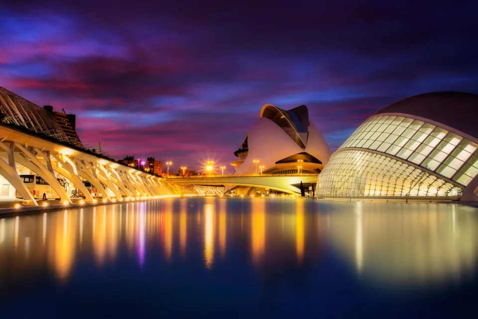 Schöne Stadt Künste und Wissenschaften Valencia Spanien