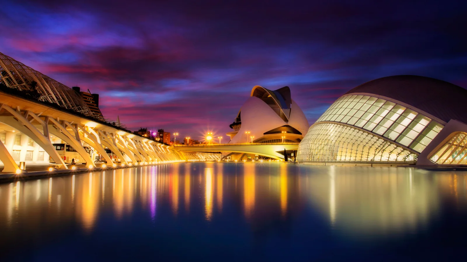 Schöne Stadt Künste und Wissenschaften Valencia Spanien